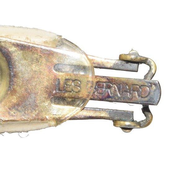 Vintage Les Bernard Inc. Brooch & Earring Set Grannycore - Picture 7 of 7